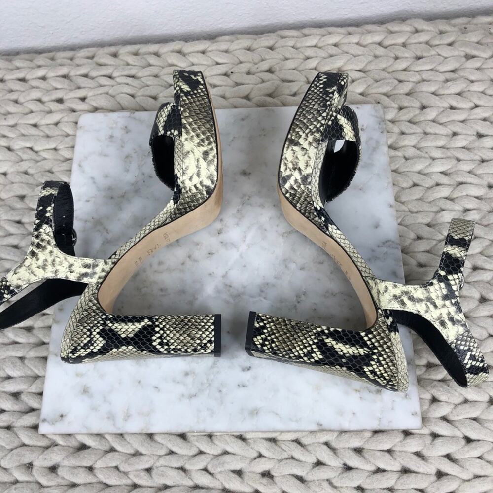 Via Spiga Snakeskin Platform Heels Python Heeled … - image 7